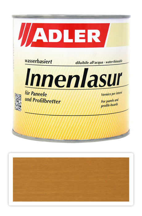 ADLER Innenlasur UV 100 - přírodní lazura na dřevo pro interiéry 0.75 l Lockenkopf ST 01/4