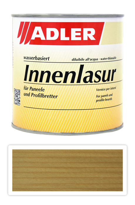 ADLER Innenlasur - vodou ředitelná lazura na dřevo pro interiéry 0.75 l Basalt LW 12/2