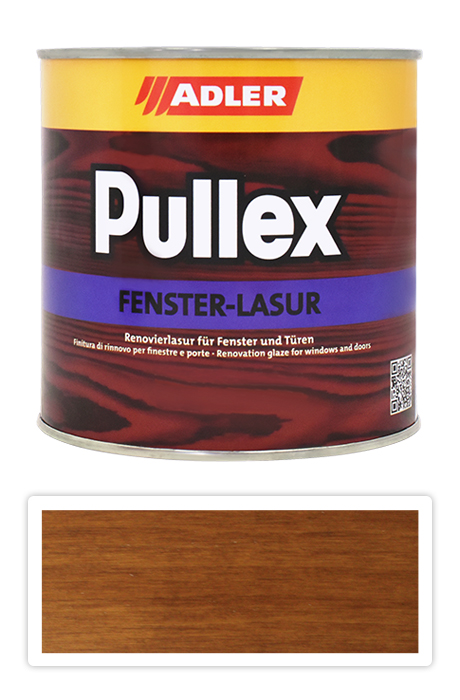 ADLER Pullex Fenster Lasur - renovační lazura na okna a dveře 0.75 l Ořech LW 02/3