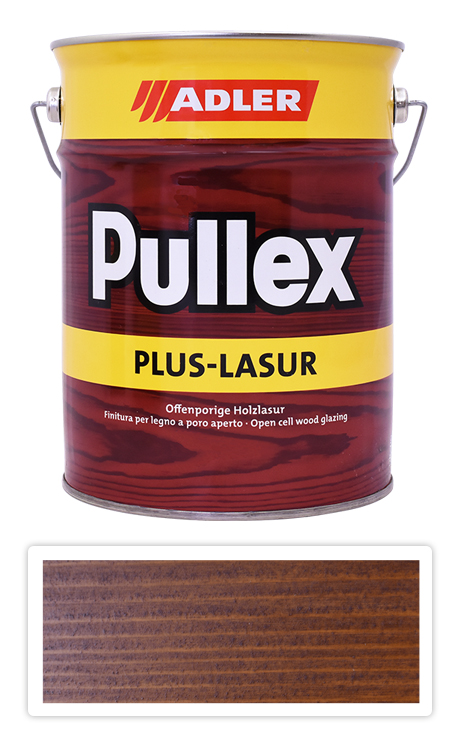 ADLER Pullex Plus Lasur - lazura na ochranu dřeva v exteriéru 4.5 l Ořech 50323