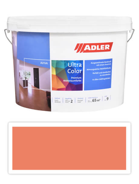 Adler Aviva Ultra Color - malířská barva na stěny v interiéru 9 l Hüttenzauber AS 11/4