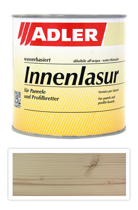 Adler Innenlasur UV 100 - přírodní lazura na dřevo pro interiéry 0.75 l Tanne 62963