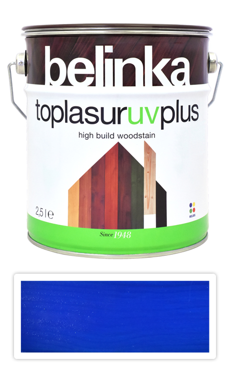 BELINKA Toplasur UV Plus - silnovrstvá lazura 2.5 l Modrá 72