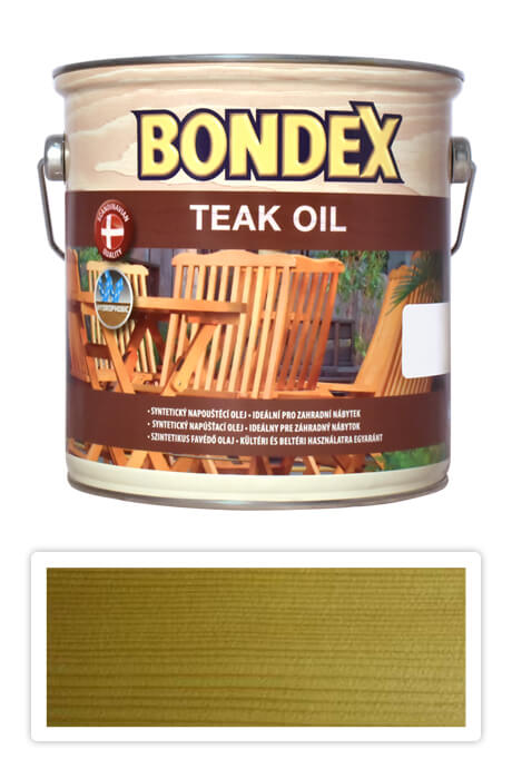 BONDEX Teak Oil - přírodní týkový olej 2.5 l Bezbarvý