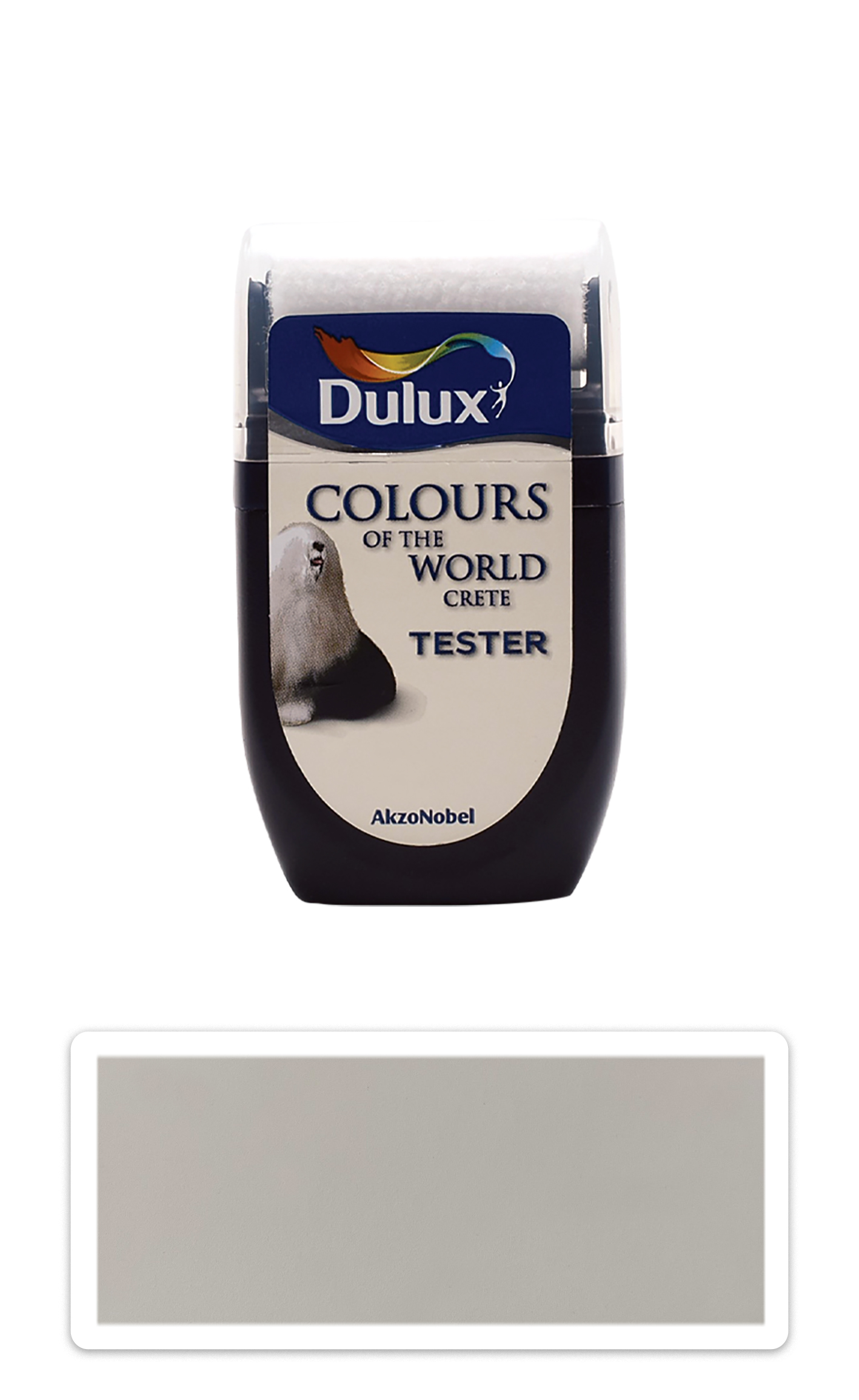 DULUX Colours of the World - matná krycí malířská barva 0.03 l Lasturově bílá vzorek