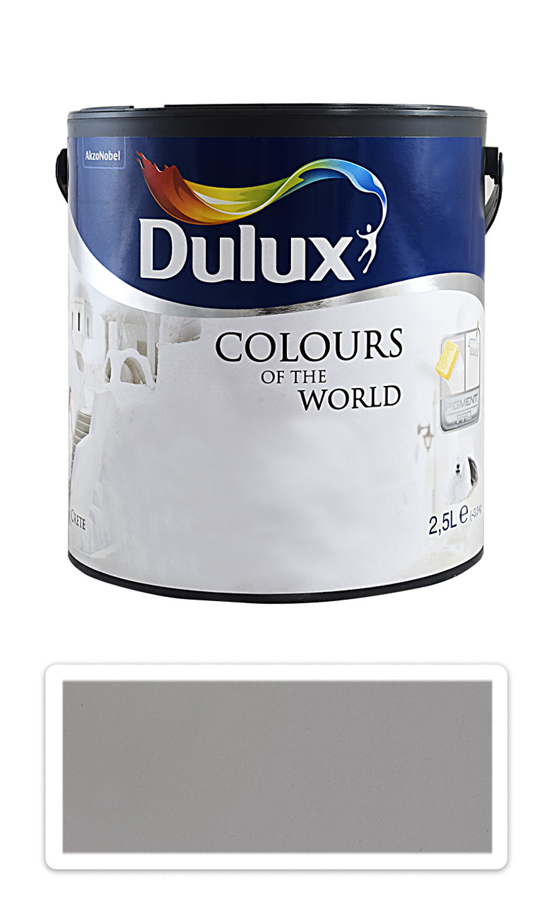 DULUX Colours of the World - matná krycí malířská barva do interiéru 2.5 l Stříbrný led