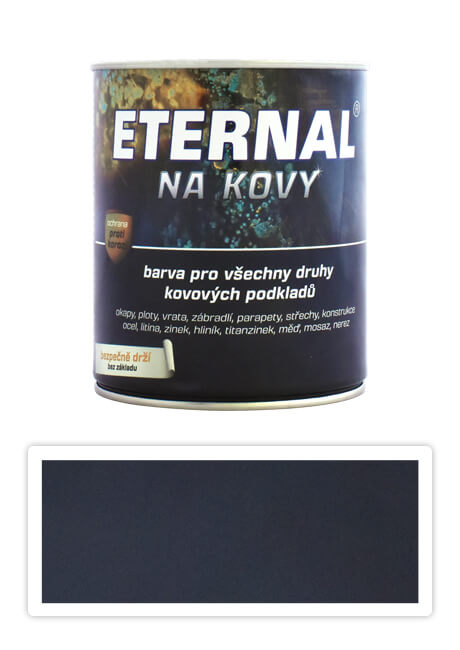 ETERNAL Na kovy - antikorozní barva na kov 0.35 l Černá 413