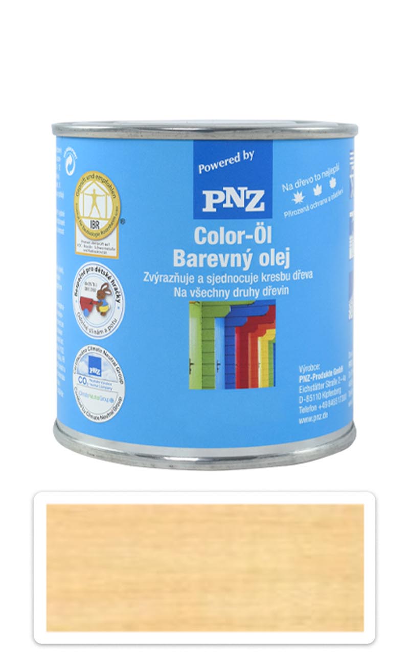 PNZ Barevný olej 0.25 l Dub světlý