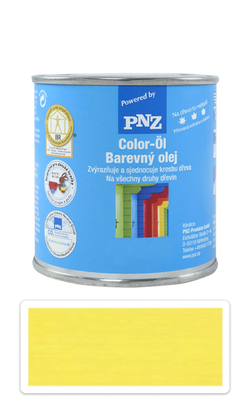 PNZ Barevný olej 0.25 l Řepkově žlutý