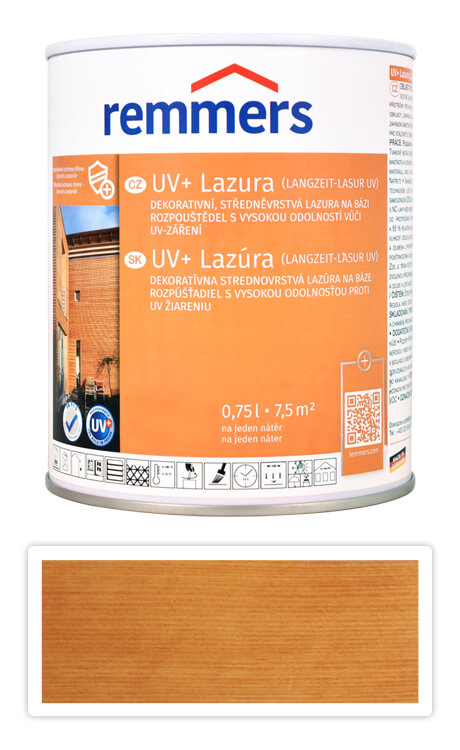 REMMERS UV+ Lazura - dekorativní lazura na dřevo 0.75 l Pinie