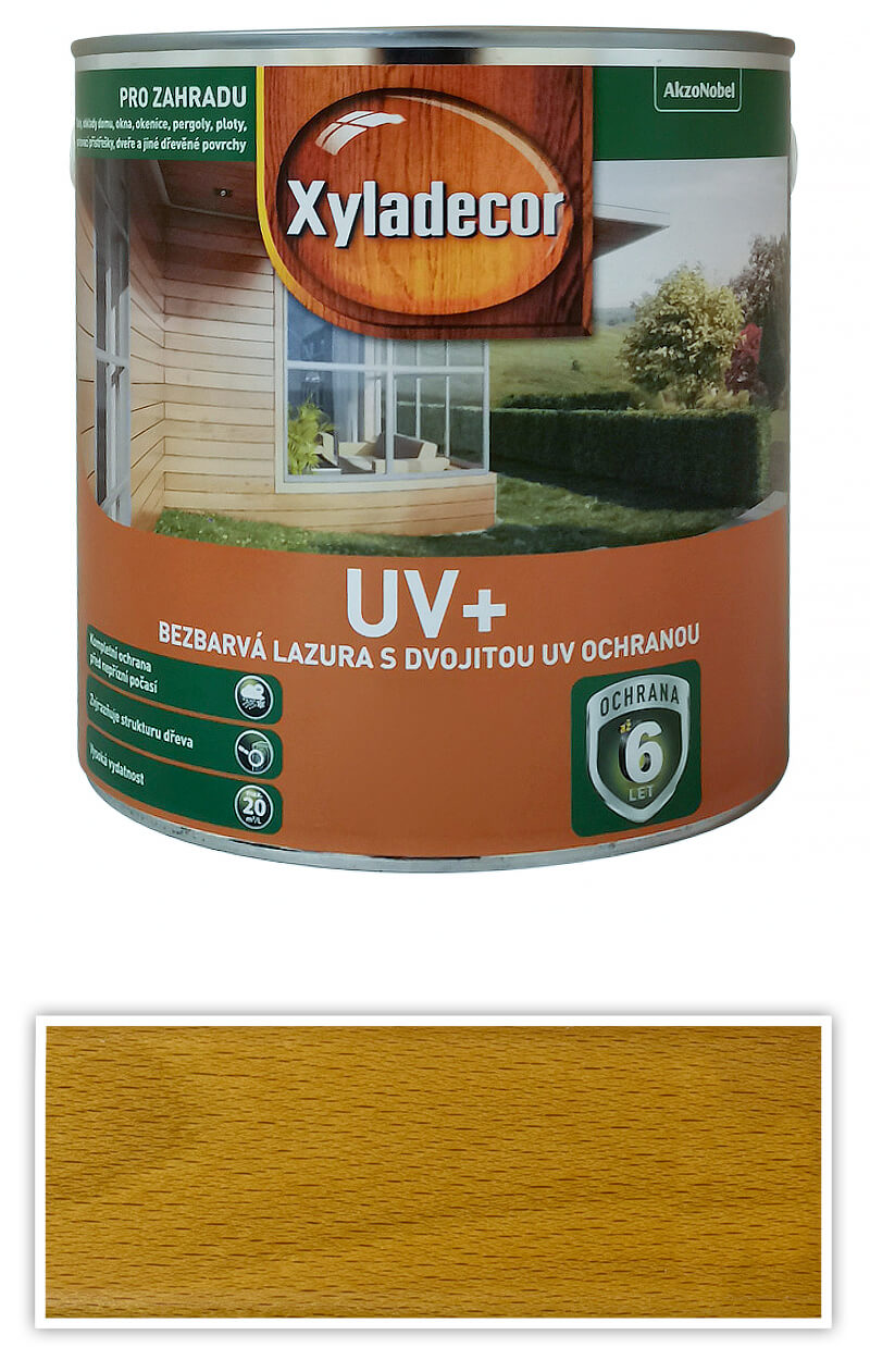 XYLADECOR UV+ bezbarvá lazura s dvojitou UV ochranou 2.5 l