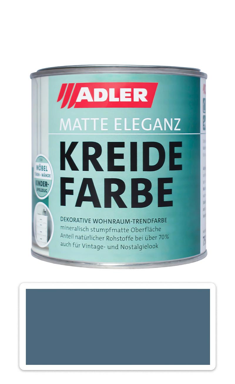 ADLER Kreidefarbe - univerzální vodou ředitelná křídová barva do interiéru 0.375 l Bergstöcke