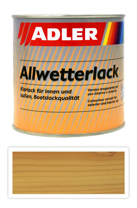 ADLER Allwetterlack - lodní lak z umělé pryskyřice 0.75 l Bezbarvý mat 50023