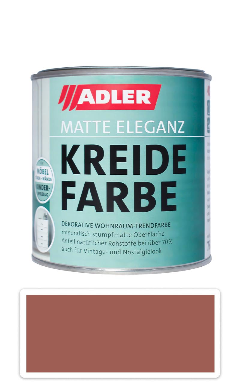 ADLER Kreidefarbe - univerzální vodou ředitelná křídová barva do interiéru 0.75 l Almabtrieb