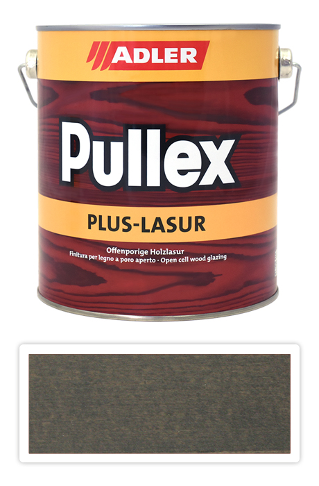 ADLER Pullex Plus Lasur - lazura na ochranu dřeva v exteriéru 2.5 l Silberrucken ST 05/4