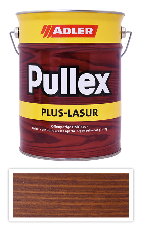 ADLER Pullex Plus Lasur - lazura na ochranu dřeva v exteriéru 4.5 l Kaštan 50420