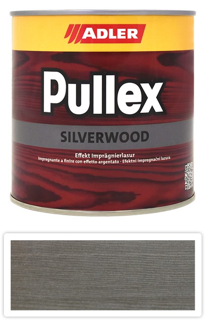 ADLER Pullex Silverwood - impregnační lazura 0.75 l Hliníkově šedá 50506