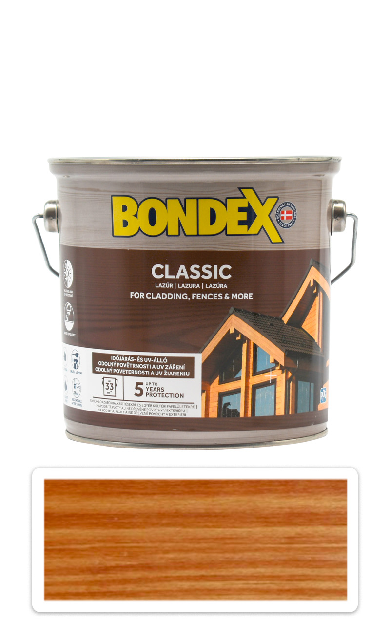 BONDEX Classic - matná tenkovrstvá syntetická lazura 2.5 l Teak