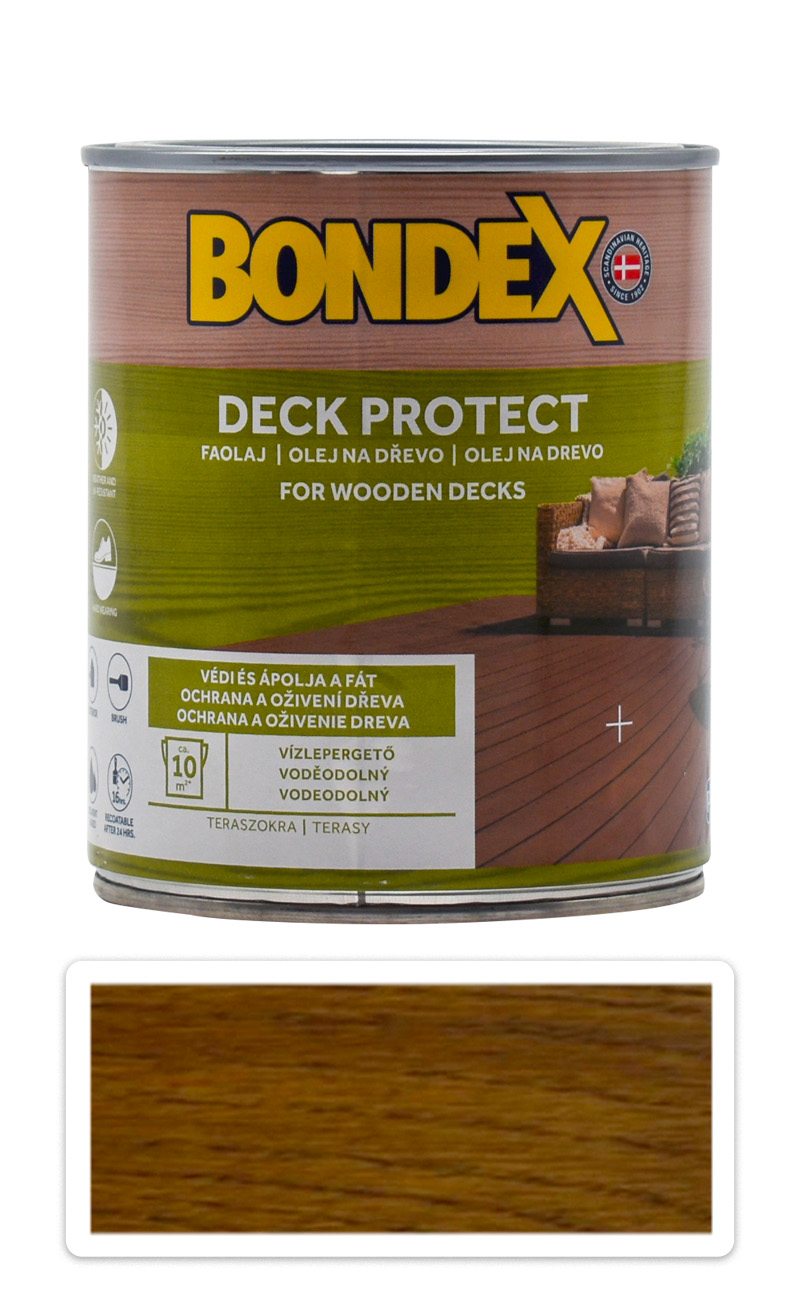 BONDEX Decking Oil - speciální napouštěcí olej 0.75 l Ořech