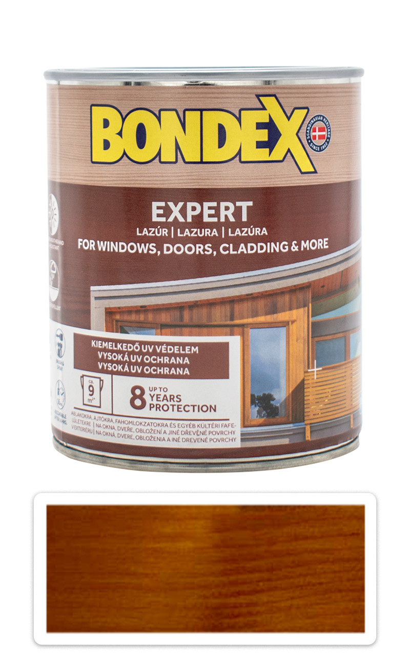 BONDEX Expert - silnovrstvá syntetická lazura na dřevo v exteriéru 0.75 l Teak