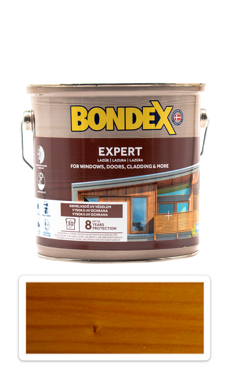 BONDEX Expert - silnovrstvá syntetická lazura na dřevo v exteriéru 2.5 l Oregonská pinie