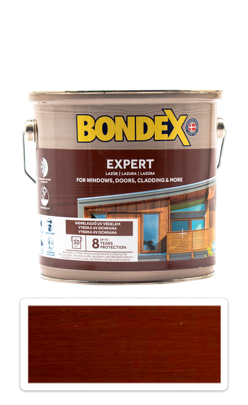 BONDEX Expert - silnovrstvá syntetická lazura na dřevo v exteriéru 2.5 l Redwood