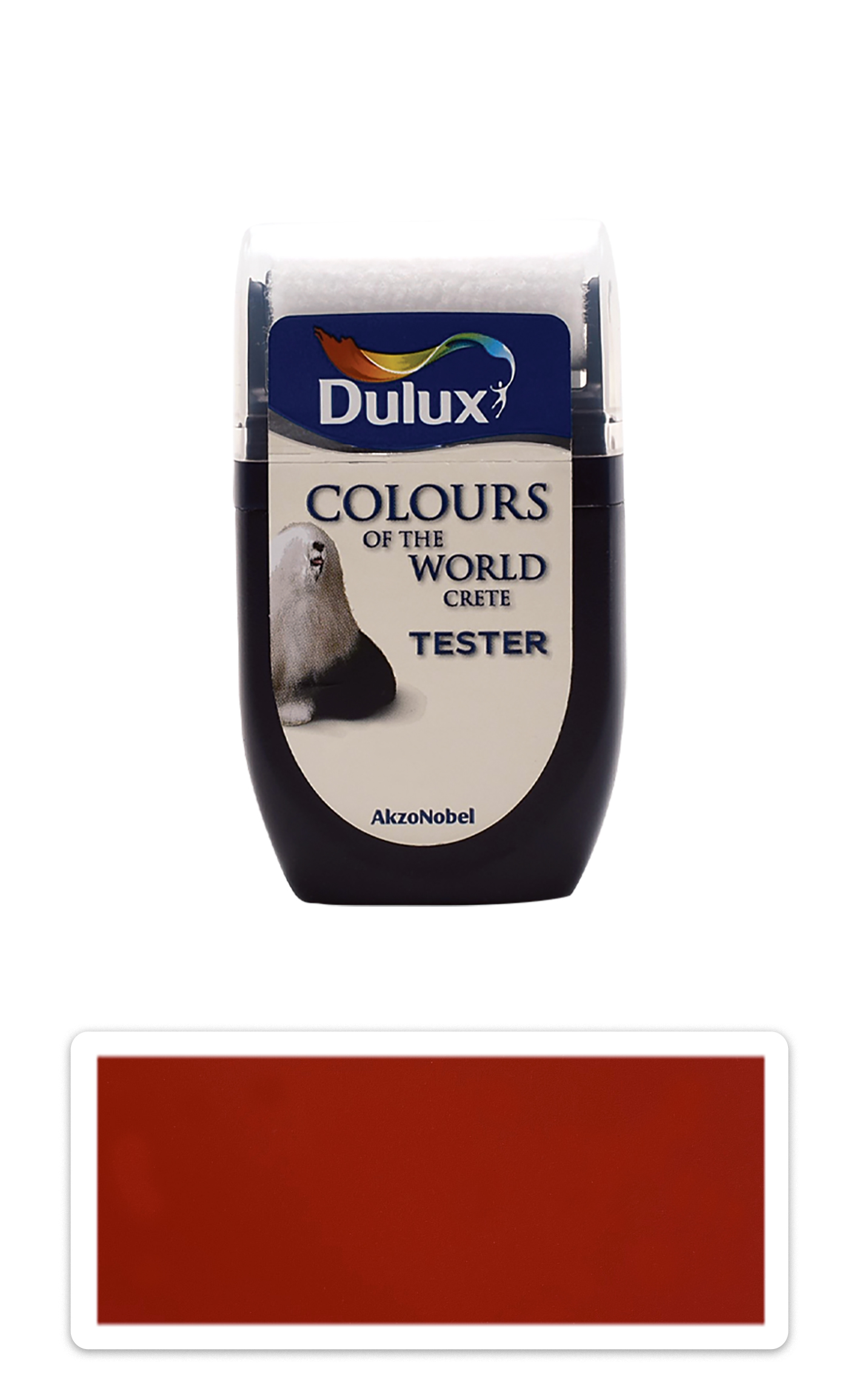 DULUX Colours of the World - matná krycí malířská barva 0.03 l Ohnivé flamenco vzorek