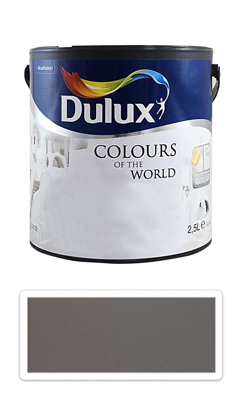 DULUX Colours of the World - matná krycí malířská barva do interiéru 2.5 l Grafitový soumrak