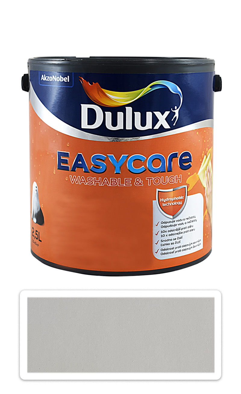 DULUX EasyCare - omyvatelná malířská barva do interiéru 2.5 l Platina