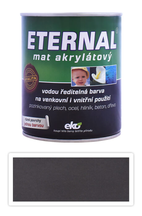 ETERNAL Mat akrylátový - vodou ředitelná barva 0.7 l Palisandr 10