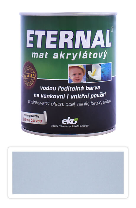 ETERNAL Mat akrylátový - vodou ředitelná barva 0.7 l Světle šedá 02