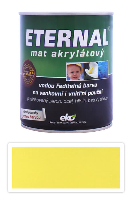 ETERNAL Mat akrylátový - vodou ředitelná barva 0.7 l Světle žlutá 07