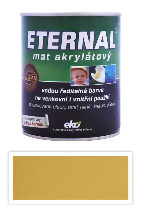 ETERNAL Mat akrylátový - vodou ředitelná barva 0.7 l Žlutá 05