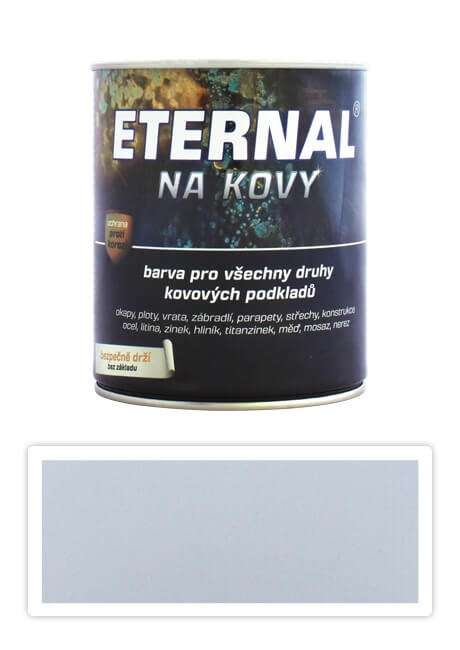 ETERNAL Na kovy - antikorozní barva na kov 0.35 l Světle šedá 402