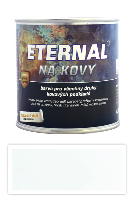 ETERNAL Na kovy - antikorozní barva na kov 0.7 l Bílá 401