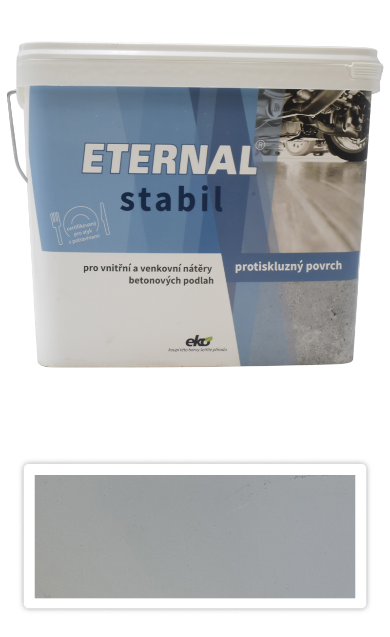 ETERNAL Stabil - vodou ředitelná barva na betonové podlahy 10 l Světle šedá 02