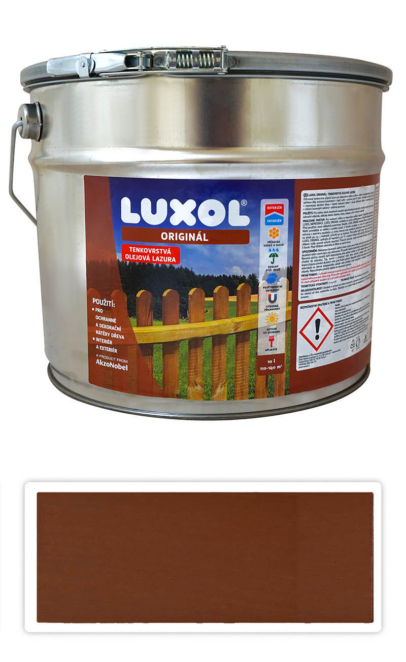 LUXOL Originál - dekorativní tenkovrstvá lazura na dřevo 10 l Mahagon