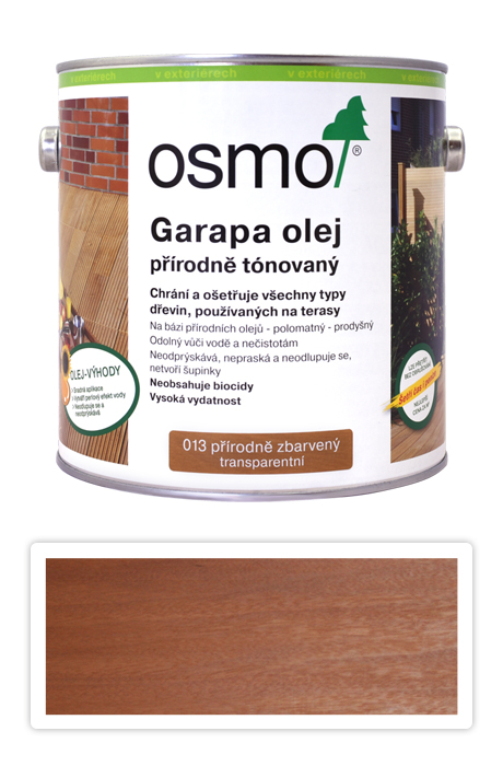 OSMO Speciální olej na terasy 2.5 l Garapa 013