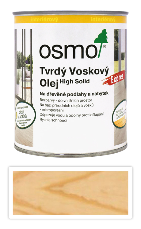 OSMO Tvrdý voskový olej EXPRES 0.75 l Polomat 3332