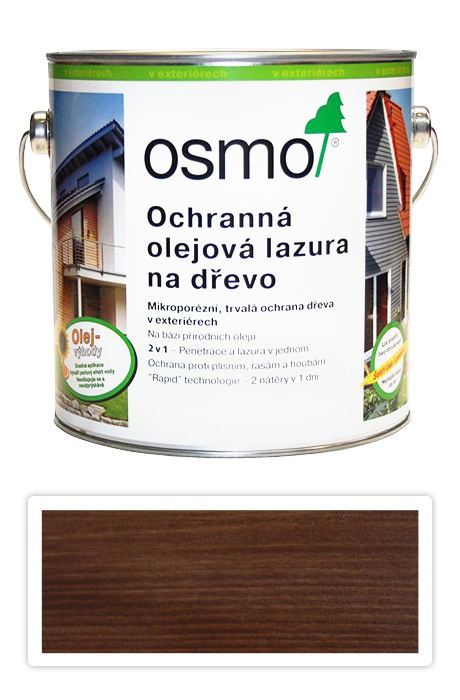 Ochranná olejová lazura OSMO 2.5l Palisandr 727