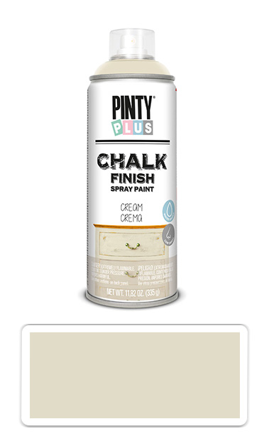 PINTYPLUS CHALK - křídová barva ve spreji na různé povrchy 400 ml Krémová CK789