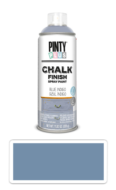 PINTYPLUS CHALK - křídová barva ve spreji na různé povrchy 400 ml Modrá indigo CK795