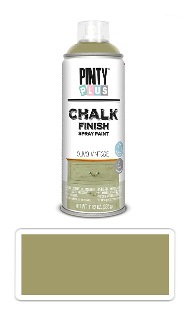 PINTYPLUS CHALK - křídová barva ve spreji na různé povrchy 400 ml Olivově zelená CK803