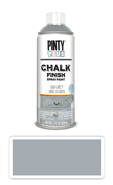 PINTYPLUS CHALK - křídová barva ve spreji na různé povrchy 400 ml Popelavě šedá CK798