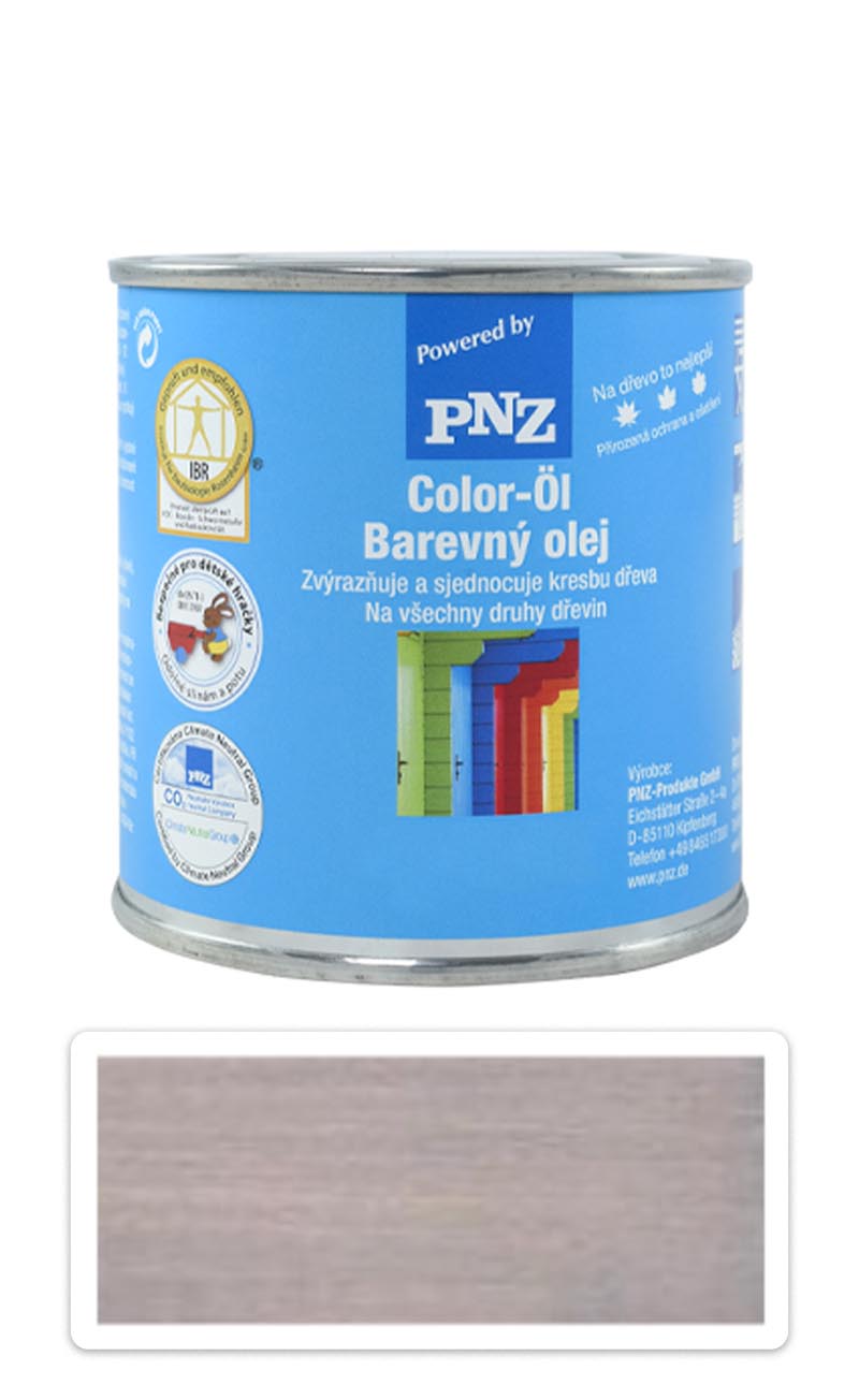 PNZ Barevný olej 0.25 l Stříbrnošedý