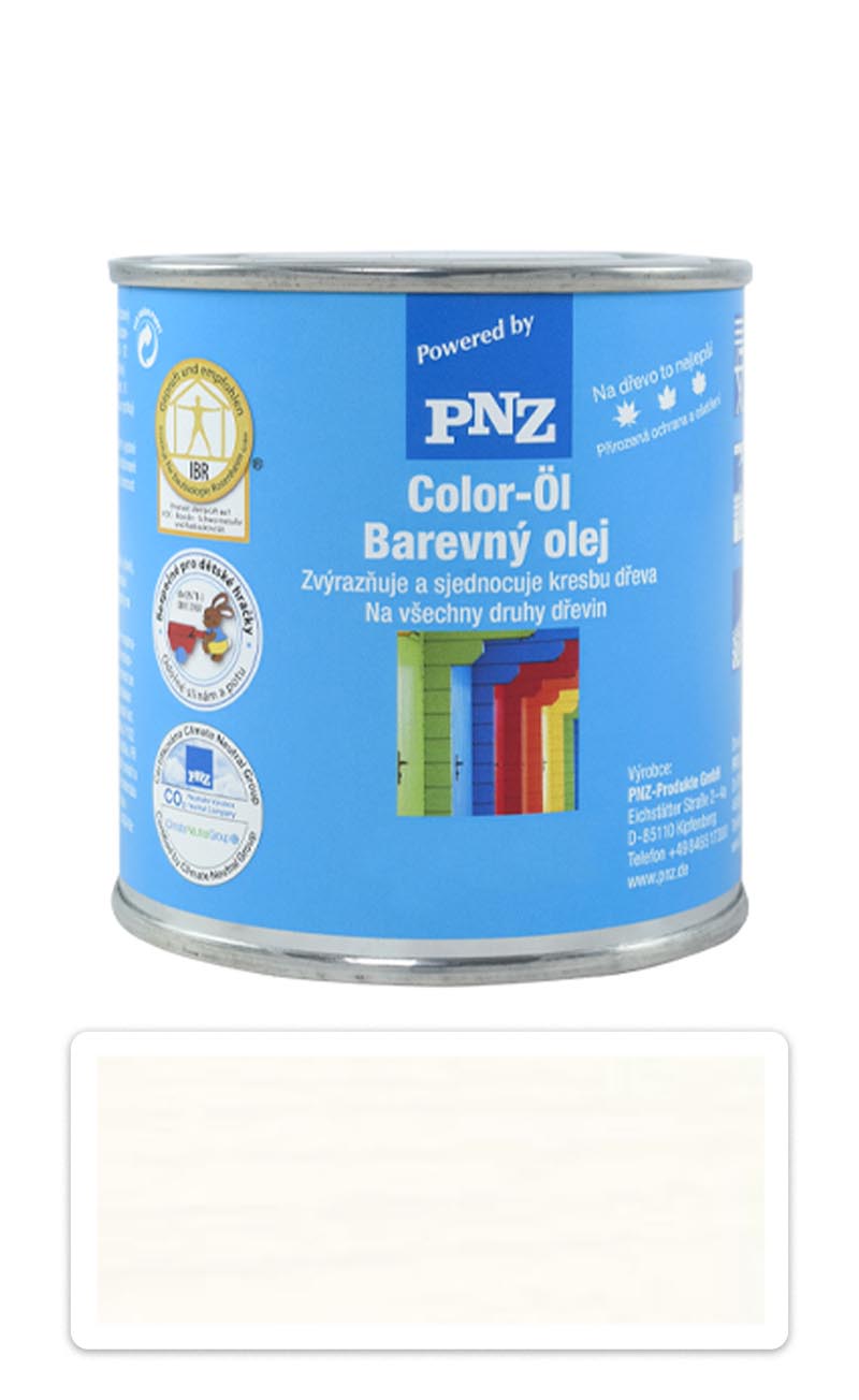 PNZ Barevný olej 0.25 l Vápenný bílý