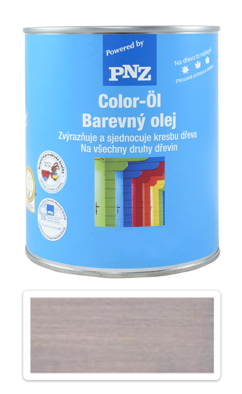 PNZ Barevný olej 0.75 l Stříbrnošedý