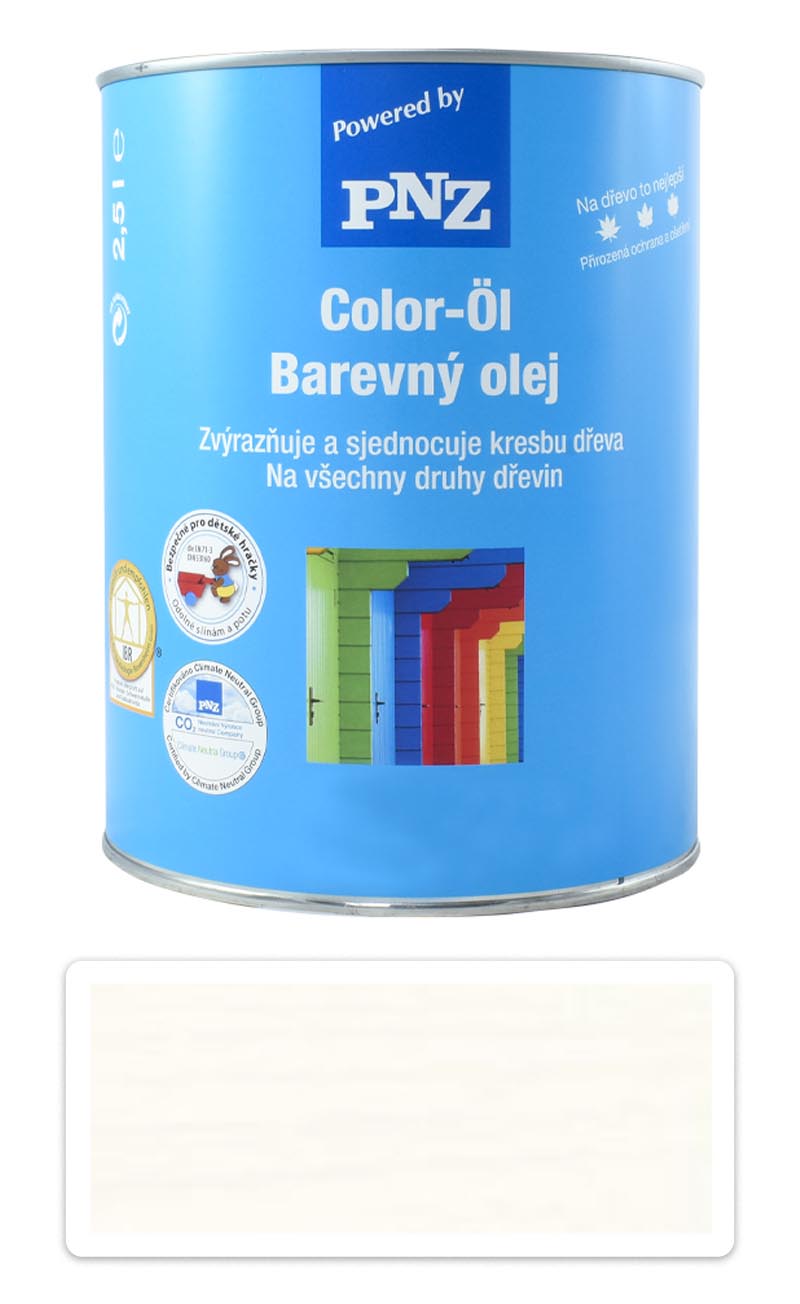 PNZ Barevný olej 2.5 l Vápenný bílý