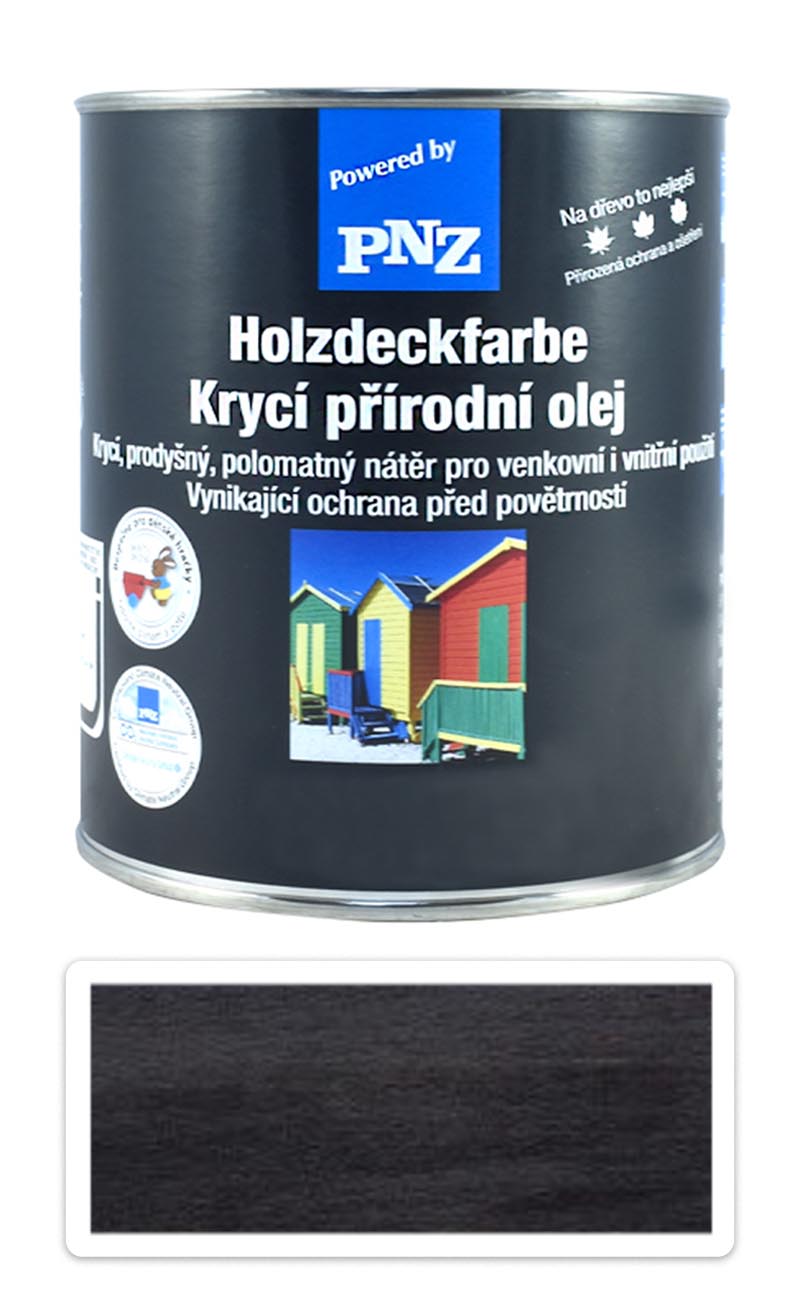 PNZ Krycí přírodní olej 0.75 l Černošedá