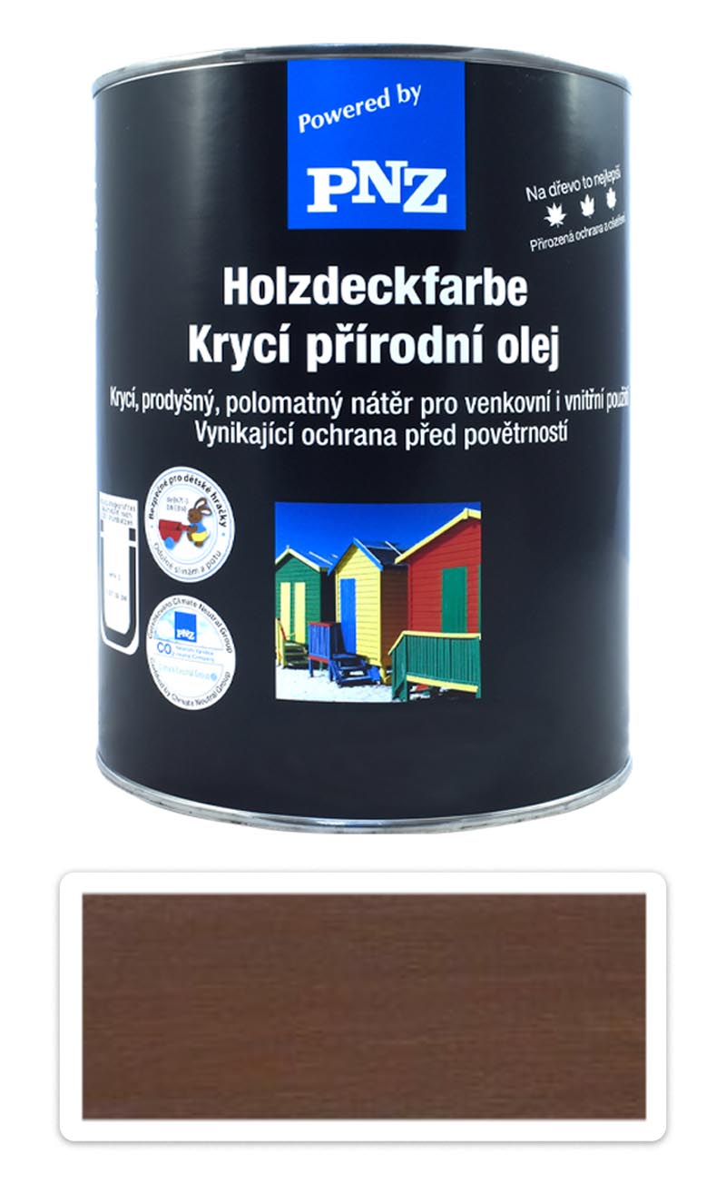 PNZ Krycí přírodní olej 2.5 l Střední hnědá